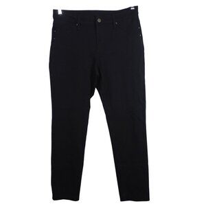 Time And Tru Black Soot Leggings Skinny Pants Women Size 10 Back Pockets ONLY